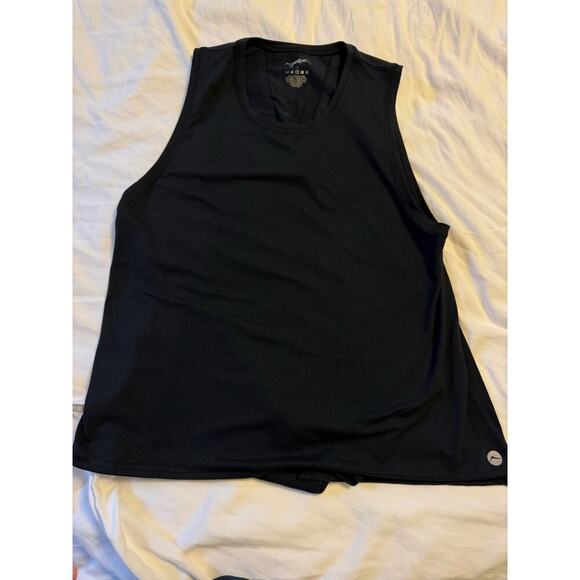 Gottex black tie back tank Athleisure size small - Picture 2 of 3